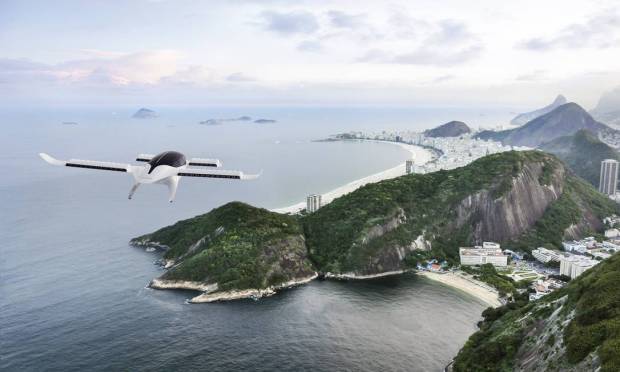 Flight simulation of an eVTOL model by German company Lilium, which Azul wants to bring to Brazil from 2025 on short routes, such as Rio-Búzios or São Paulo-Guarujá Photo: Reproduction / Disclosure