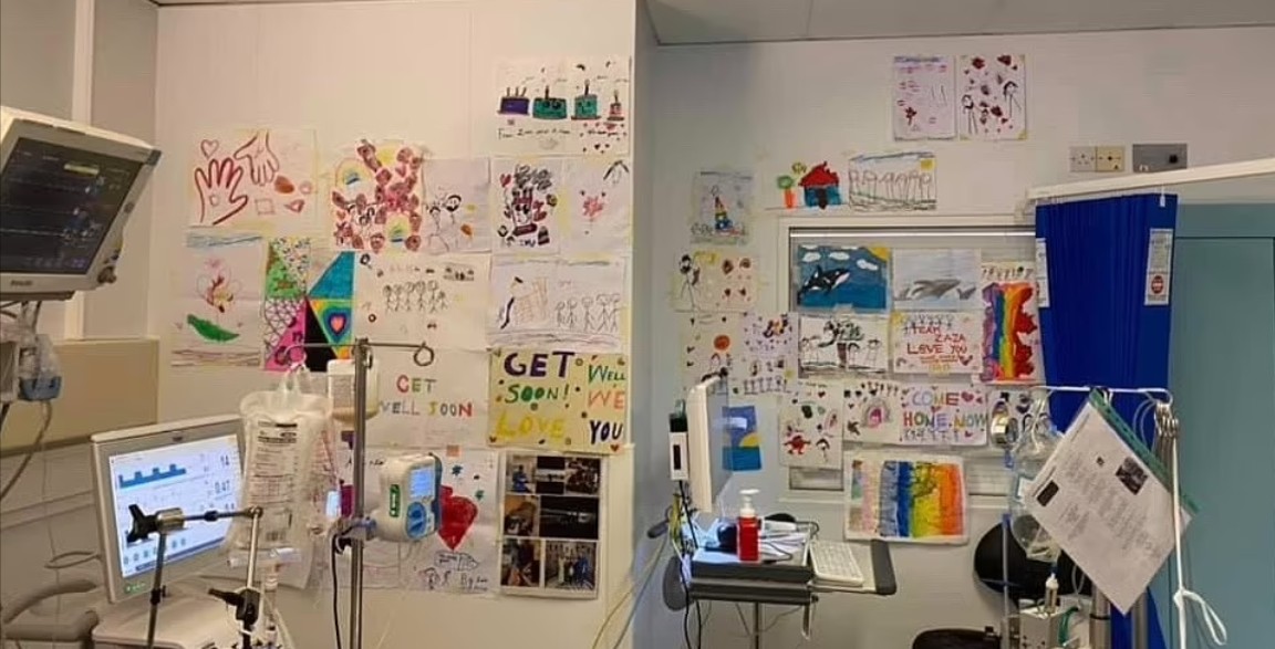 The hospital doctor's room was decorated by children (Image: Reproduction/Daily Mail)