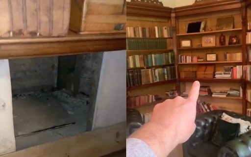 A secret passage has been discovered behind a bookshelf in a 500-year-old house - Casa Vogue
