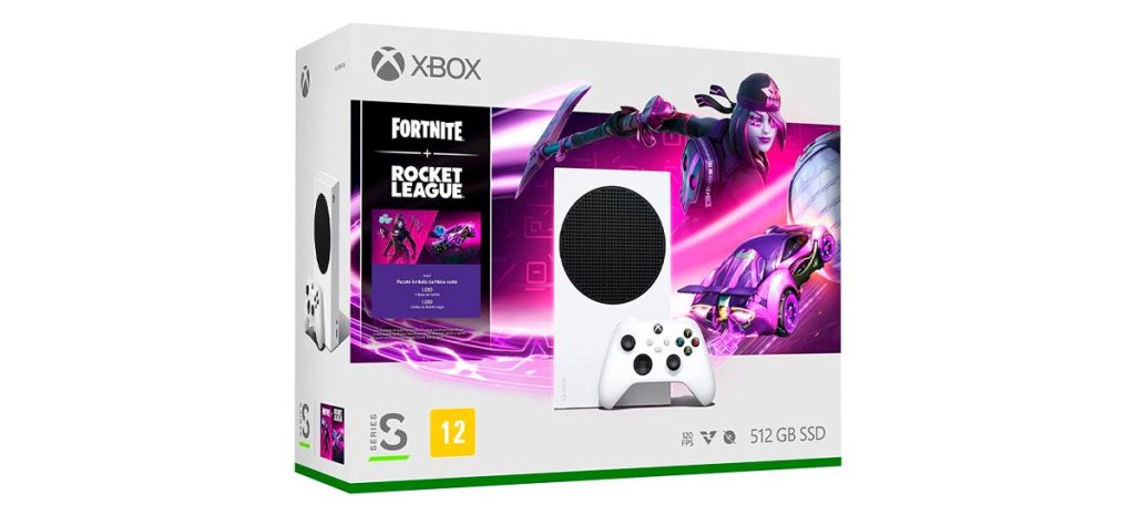 Only R $ 1,693 |  Xbox Series S: Special Edition with Fortnite and Rocket League Bundle