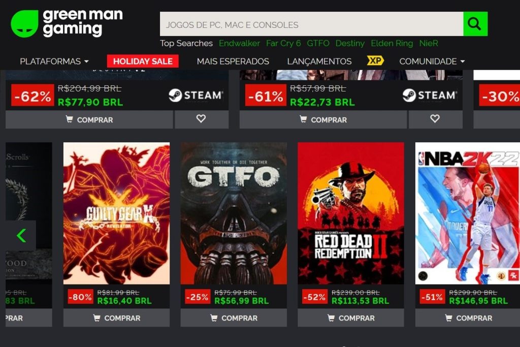 Imagem de: Green Man Gaming tem ‘Promoção de Férias’ com mais de 90% de desconto