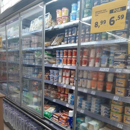 Loja do Extra, em Ermelino Matarazzo, zona leste de São Paulo, vende refrigerados em equipamento quebrado - Arquivo pessoal - Arquivo pessoal