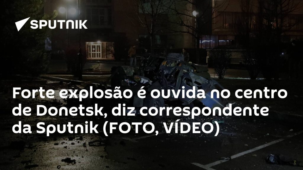 A powerful explosion was heard in the center of Donetsk, says a Sputnik reporter (photos, video)