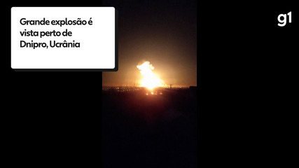 Big explosion near Dnipro, Ukraine