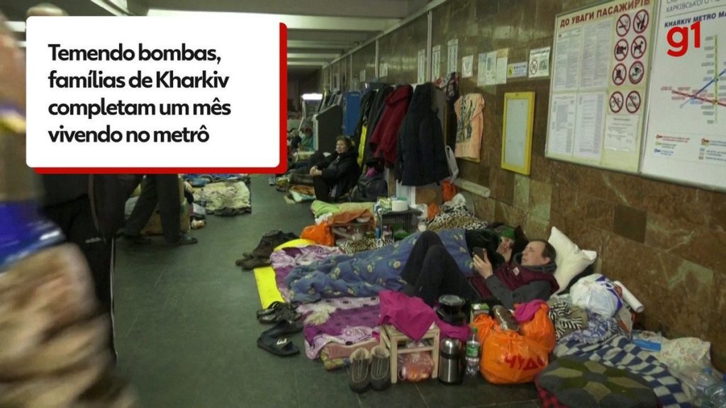 Families have been living in a subway station in Ukraine for a month to hide from Russian bombing |  Ukraine and Russia