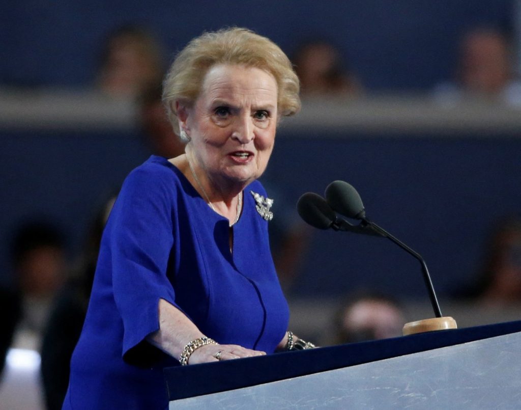 Madeleine Albright, the first woman secretary of the United States, has died at the age of 84  The world