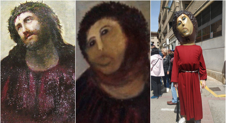 Ten years after restoration turned meme, artwork gets big-headed doll copy in Spain - News