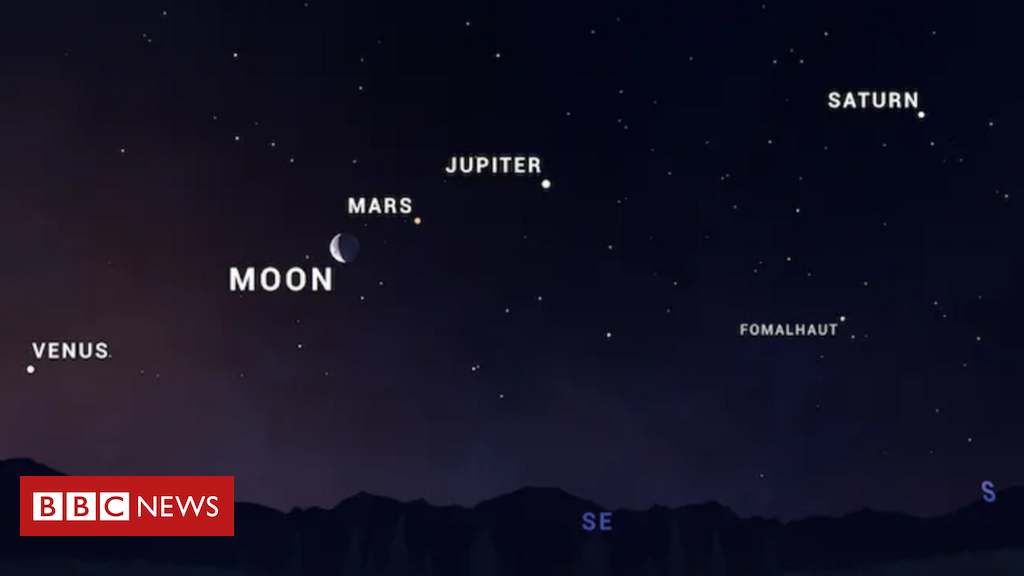 The rare alignment of five planets can be seen in June